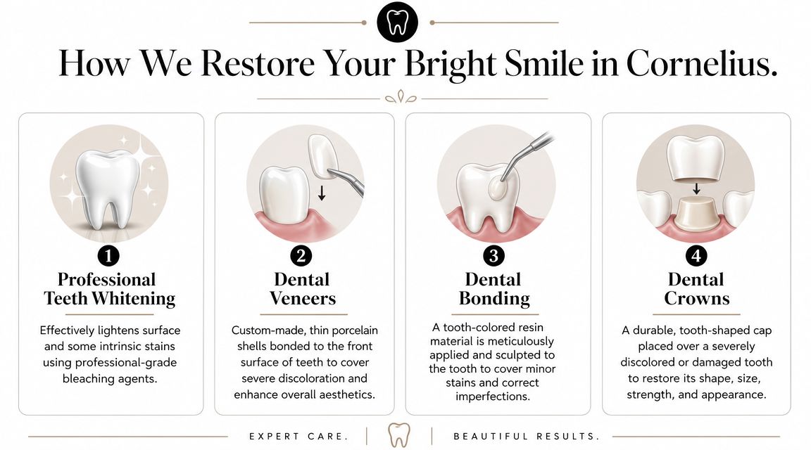 Skotzko Family Dental Clinic | What Causes Tooth Discoloration: Expert Answers How We Restore Your Bright Smile in Cornelius