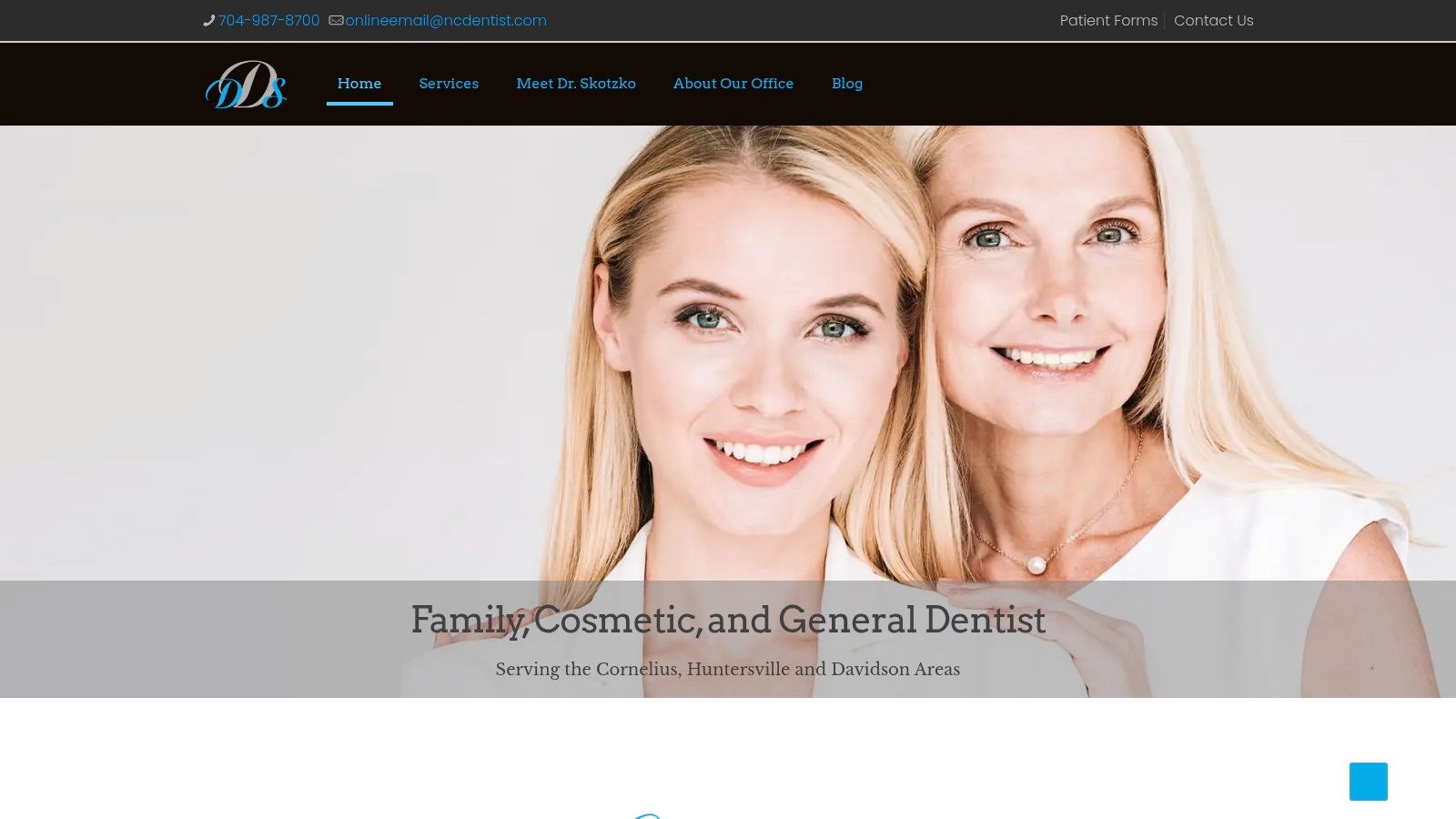 Skotzko Family Dental Clinic | Metal Porcelain Crowns vs Porcelain: A Cornelius Guide Screenshot from https://www.ncdentist.com